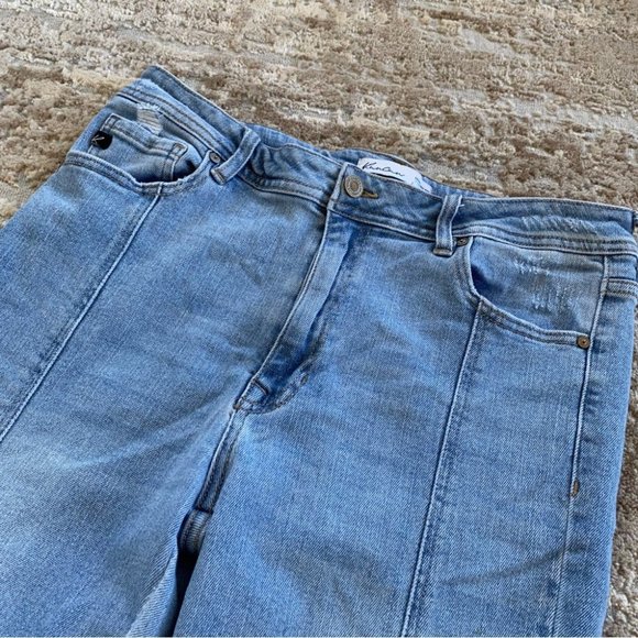KanCan Flare Jeans Denim Wide Leg High Rise True Flares: 30 - Picture 5 of 13